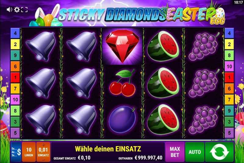 Play Sticky Diamonds Easter Egg by Gamomat