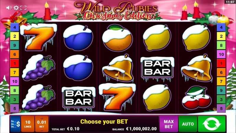 Play Wild Rubies Christmas Edition by Gamomat
