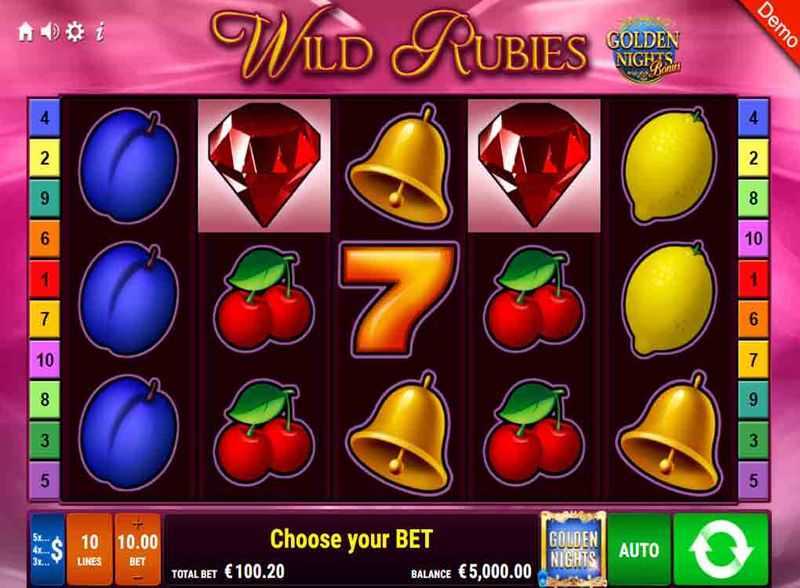 Play Wild Rubies GDN by Gamomat