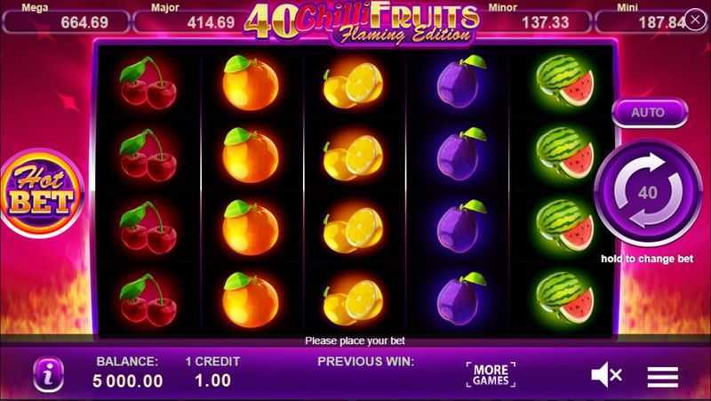 Slot 40 Chilli Fruits Flaming Edition