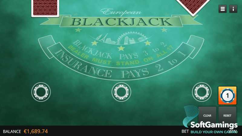 Play European Blackjack Elite Edition by Genii