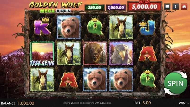 Play Golden Wolf Mega Reel by Genii