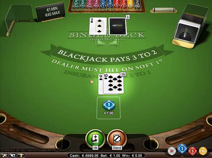 Play Single Deck Blackjack Elite Edition by Genii