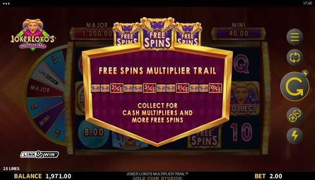 Play Joker Loko's Multiplier Trail by Gold Coin Studios