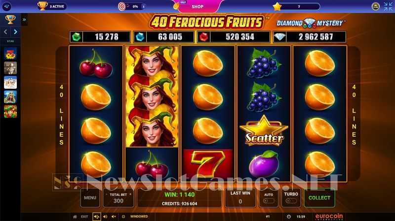 Slot 40 Ferocious Fruits