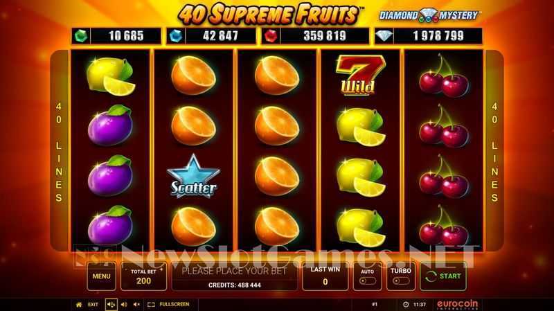 Play 40 Supreme Fruits by Greentube