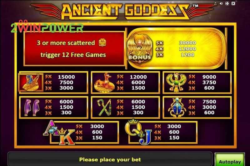 Play Ancient Goddess by Greentube