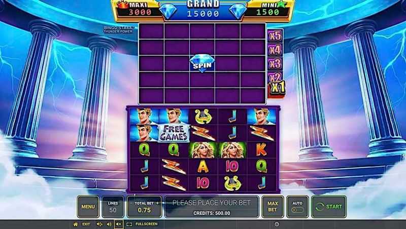 Slot Bingo Staxx Thunder Power