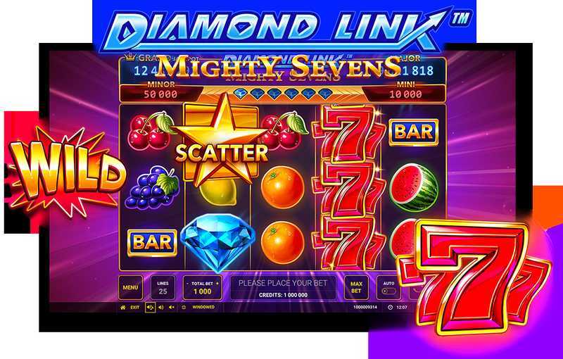 Play Diamond Link: Mighty Sevens Win Ways by Greentube