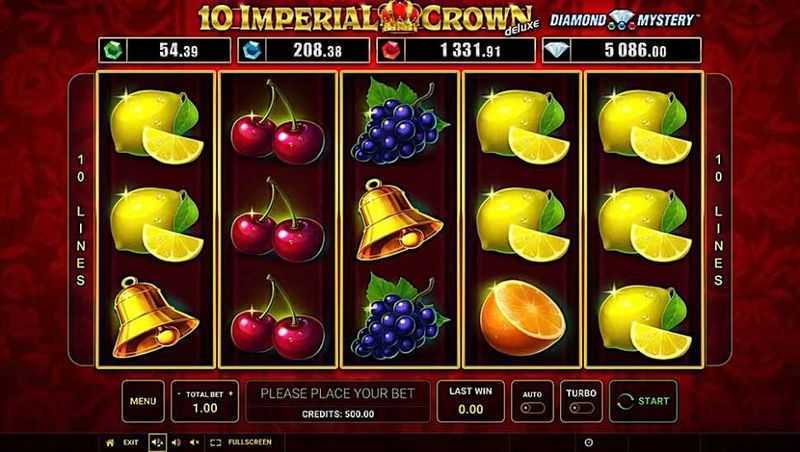 Play Diamond Mystery 10 Imperial Crown Deluxe by Greentube