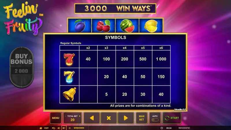 Play Feelin’ Fruity Win Ways by Greentube