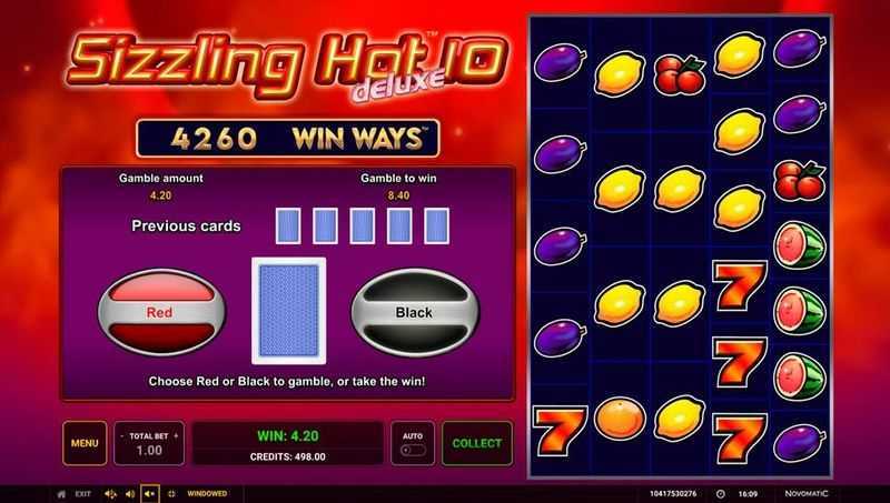Play Sizzling Hot Deluxe 10 Win Ways by Greentube