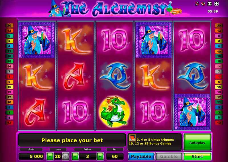 Play The Alchemist by Greentube