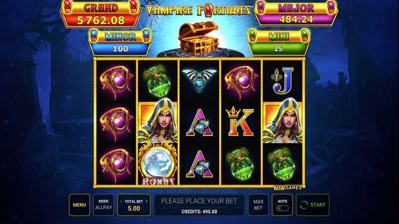 Play Vampire Fortunes by Greentube