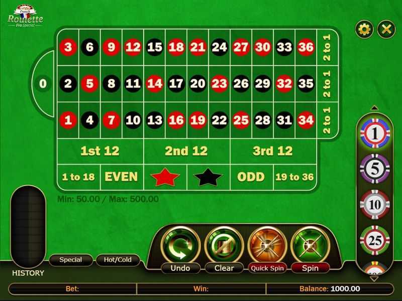 Slot French Roulette Pro Special