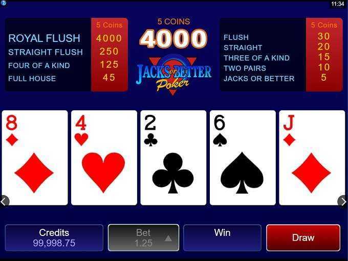Play Jacks Or Better 3 Hands by Gvg