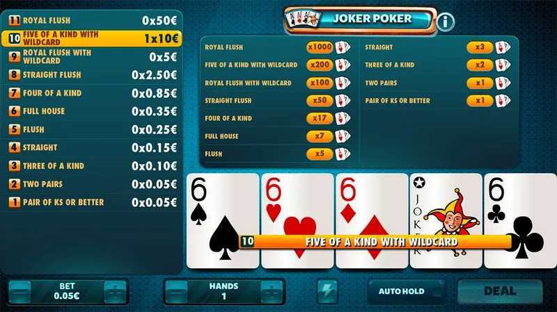 Slot Joker Poker 10 Hands