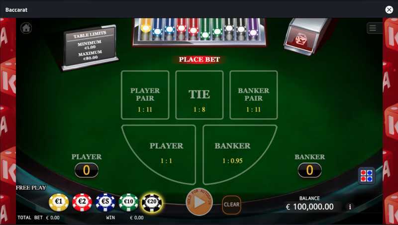 Play Baccarat by Hacksaw Gaming