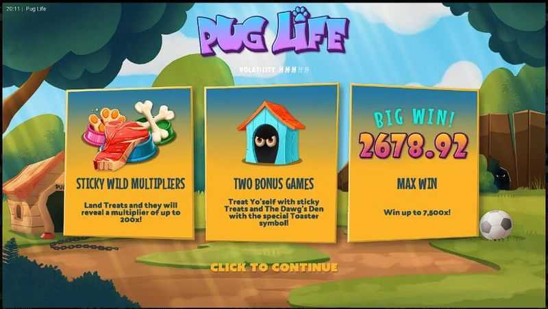 Play Pug Life by Hacksaw Gaming