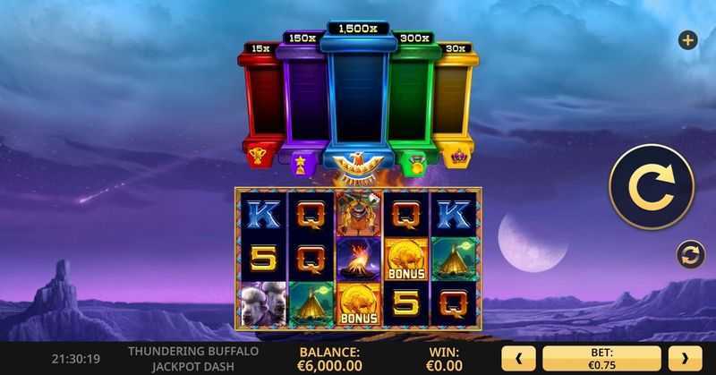 Play Thundering Buffalo: Jackpot Dash by High 5 Games