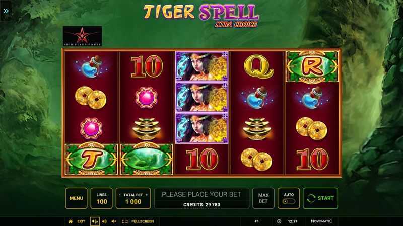 Play Tiger Spell Xtra Choice by High Flyer Games