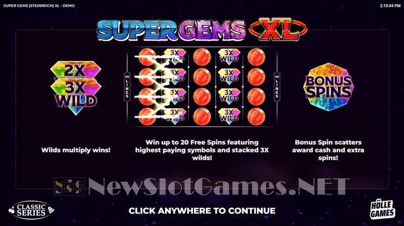 Play Super Gems XL by Holle Games