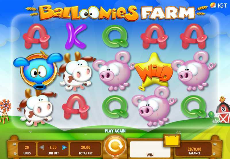 Play Balloonies Farm by Igt