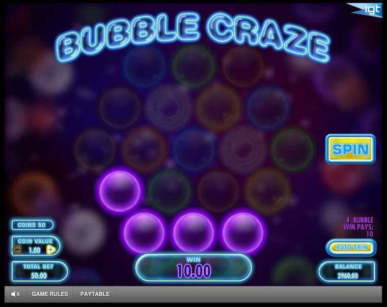 Play Bubble Craze by Igt