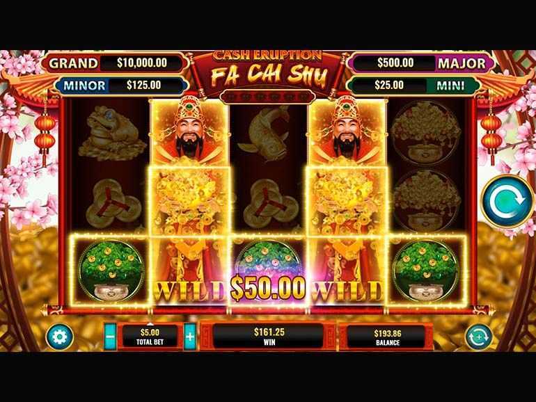 Play Cash Eruption Fa Cai Shu by Igt