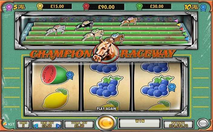 Play Champion Raceway by Igt