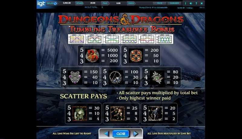 Play Dungeons and Dragons Crystal Caverns by Igt