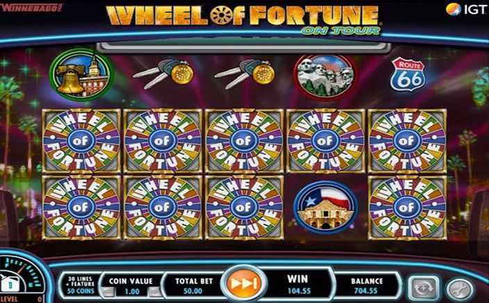 Play Wheel of Fortune on tour by Igt