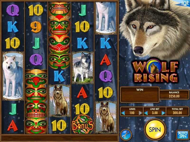 Play Wolf Rising by Igt