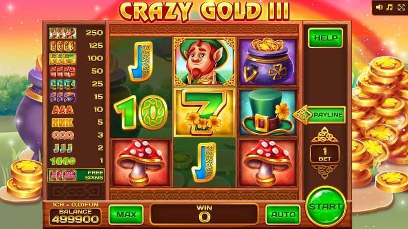 Play Crazy gold III (3x3) by Inbet Games