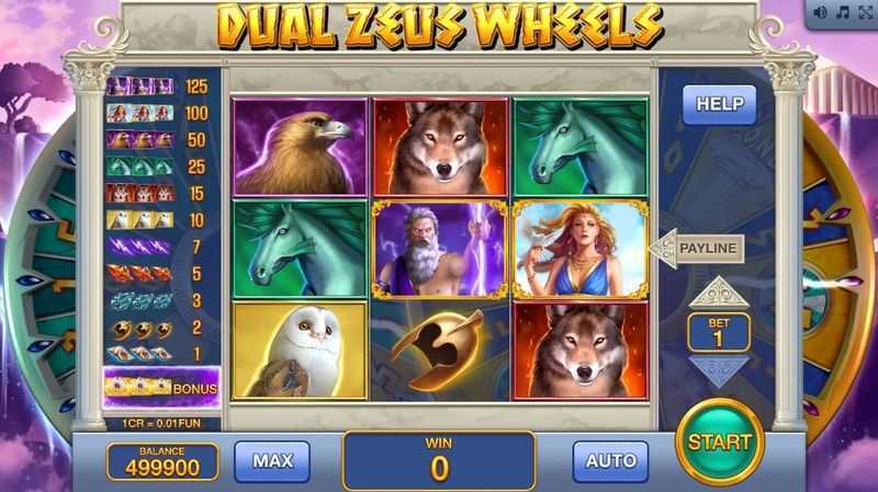 Play Dual Zeus Wheels (3x3) by Inbet Games