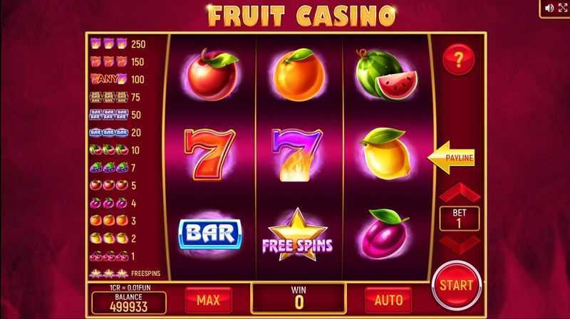 Play Fruit Casino (3x3) by Inbet Games