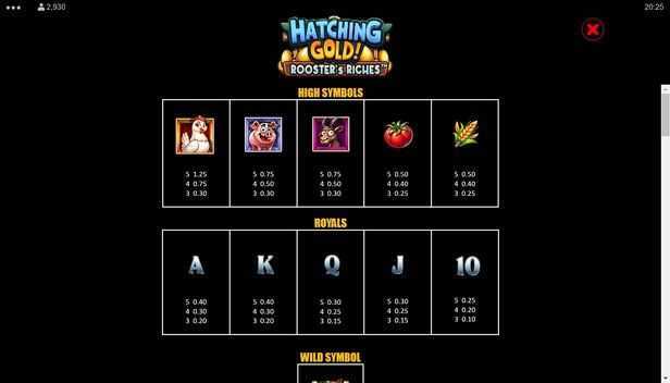 Hatching Gold! Rooster's Riches Hatching Gold! Rooster's Riches