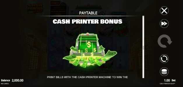 Slot Cash Printer Heist