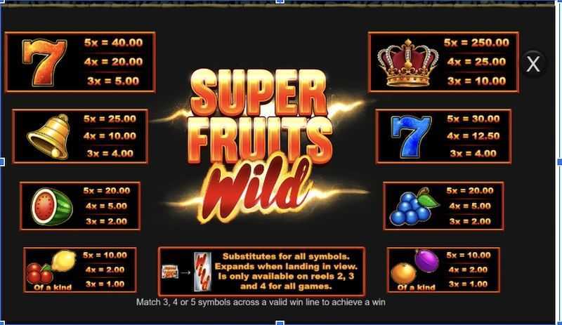 Slot Super Fruits Wild