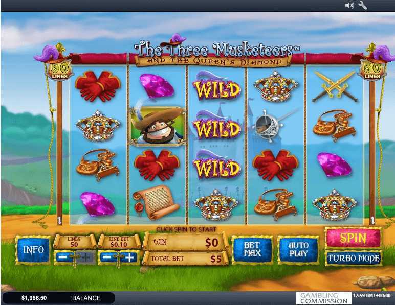 Play The Musketeers by Inspired Gaming
