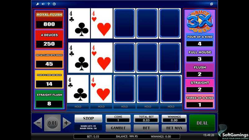 Play 3x Double Play Poker by Isoftbet