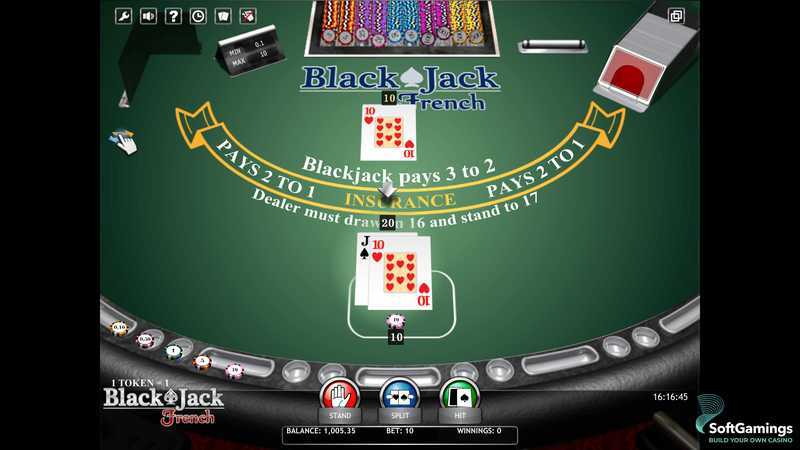 Play Blackjack French by Isoftbet