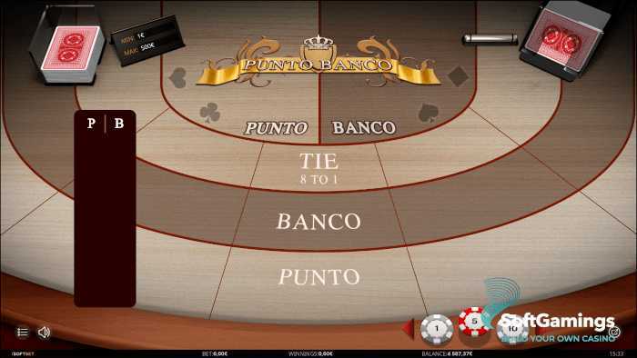 Play Punto Banco by Isoftbet