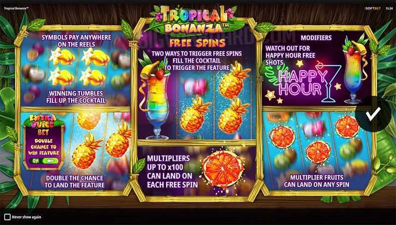 Play Tropical Bonanza by Isoftbet