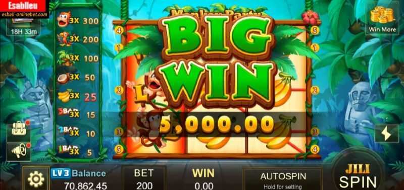 Play Monkey Party by Jili Games – Take a Spin in this Classic Online Casino Game 