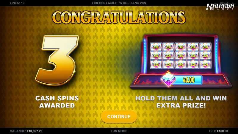 Blockbuster 7s Hold and Win Blockbuster 7s Hold and Win