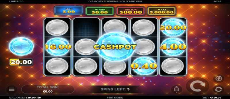 Diamond Supreme Hold and Win Diamond Supreme Hold and Win