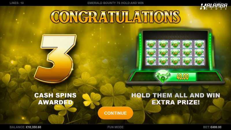 Emerald Bounty 7s Hold and Win Emerald Bounty 7s Hold and Win