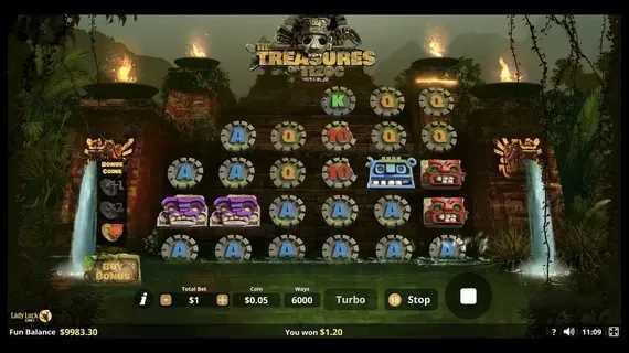 Play The Treasures of Tizoc by Lady Luck Games