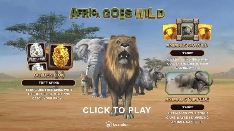 Play Africa Goes Wild by Leander Games